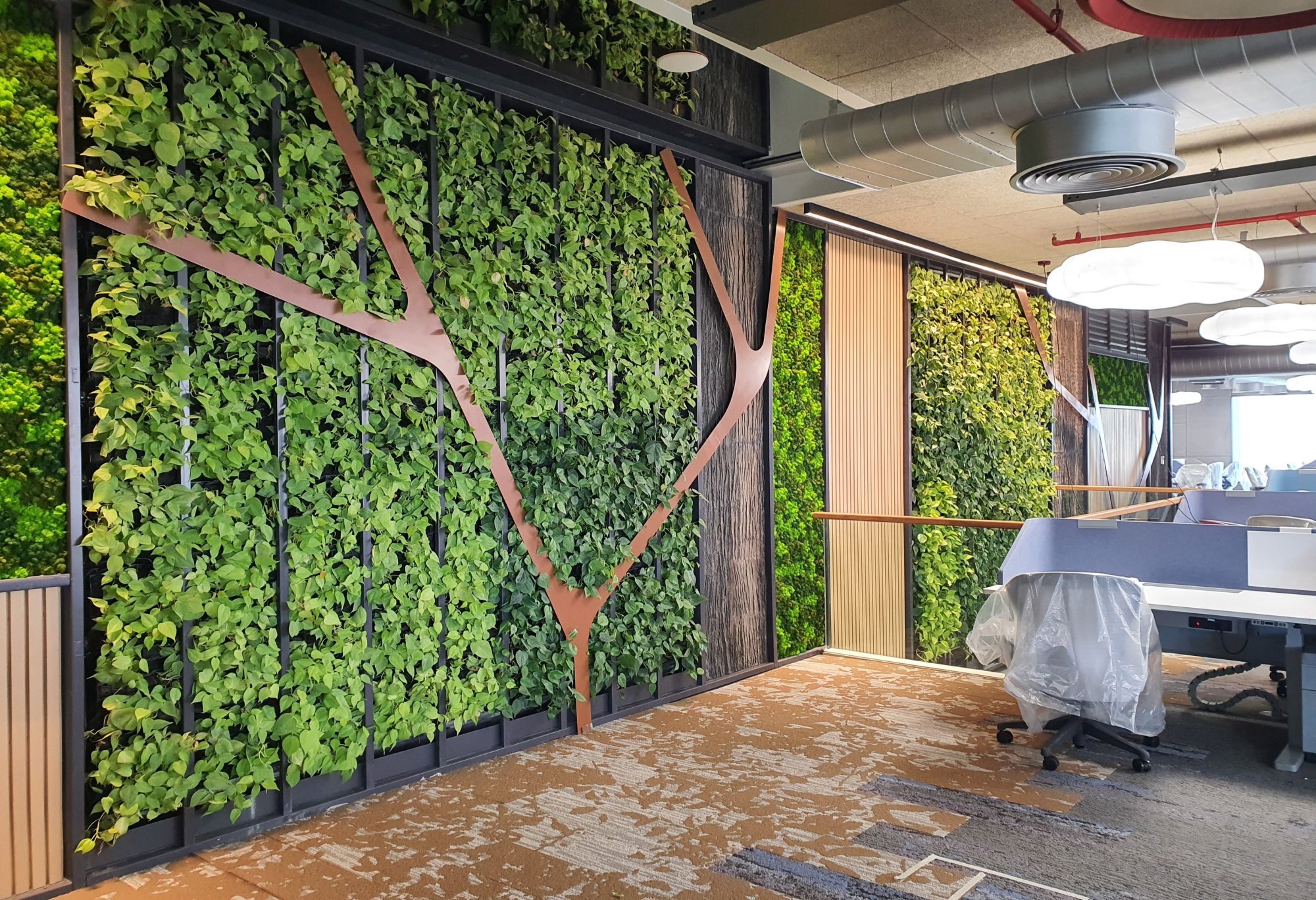 How a Vertical Green Wall System Improves Indoor Air Quality - Living ...